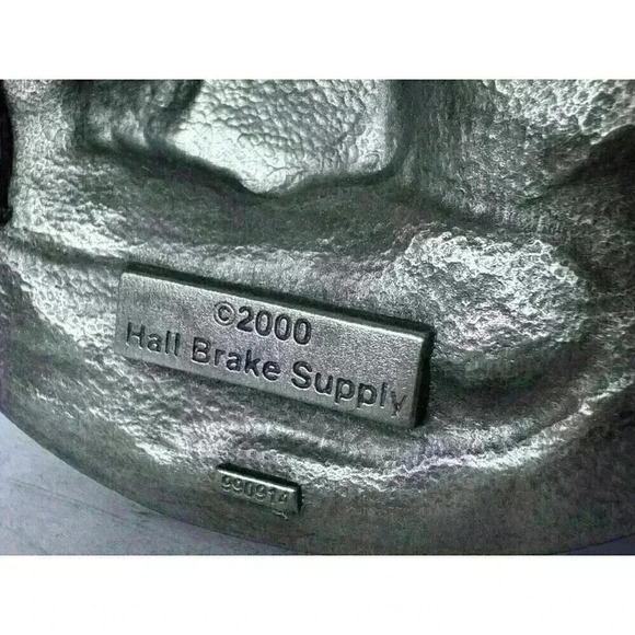 Vintage 2000 Hall Brake Supply Millennium Ltd Ed Pewter Belt Buckle #71 of 400 - Picture 8 of 8